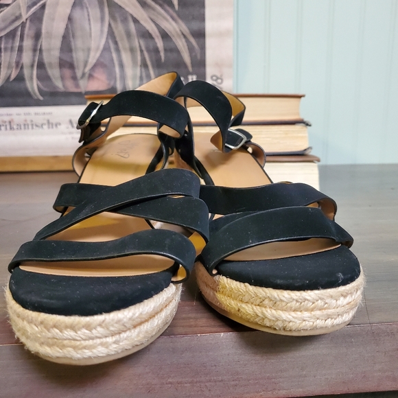 Y NOT Strappy Espadrille Wedge Sandals Summer Vacation womens sz 8 - Picture 3 of 7